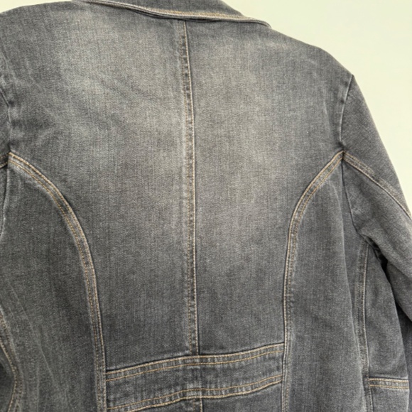 Jones New York denim blazer jacket - Picture 6 of 8